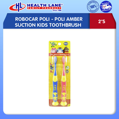 ROBOCAR POLI- POLI AMBER SUCTIONKANAK-KANAKS BERUS GIGI 2'S
